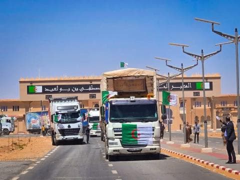 الجزائر تصدر 33 شحنة من المنتجات إلى موريتانيا