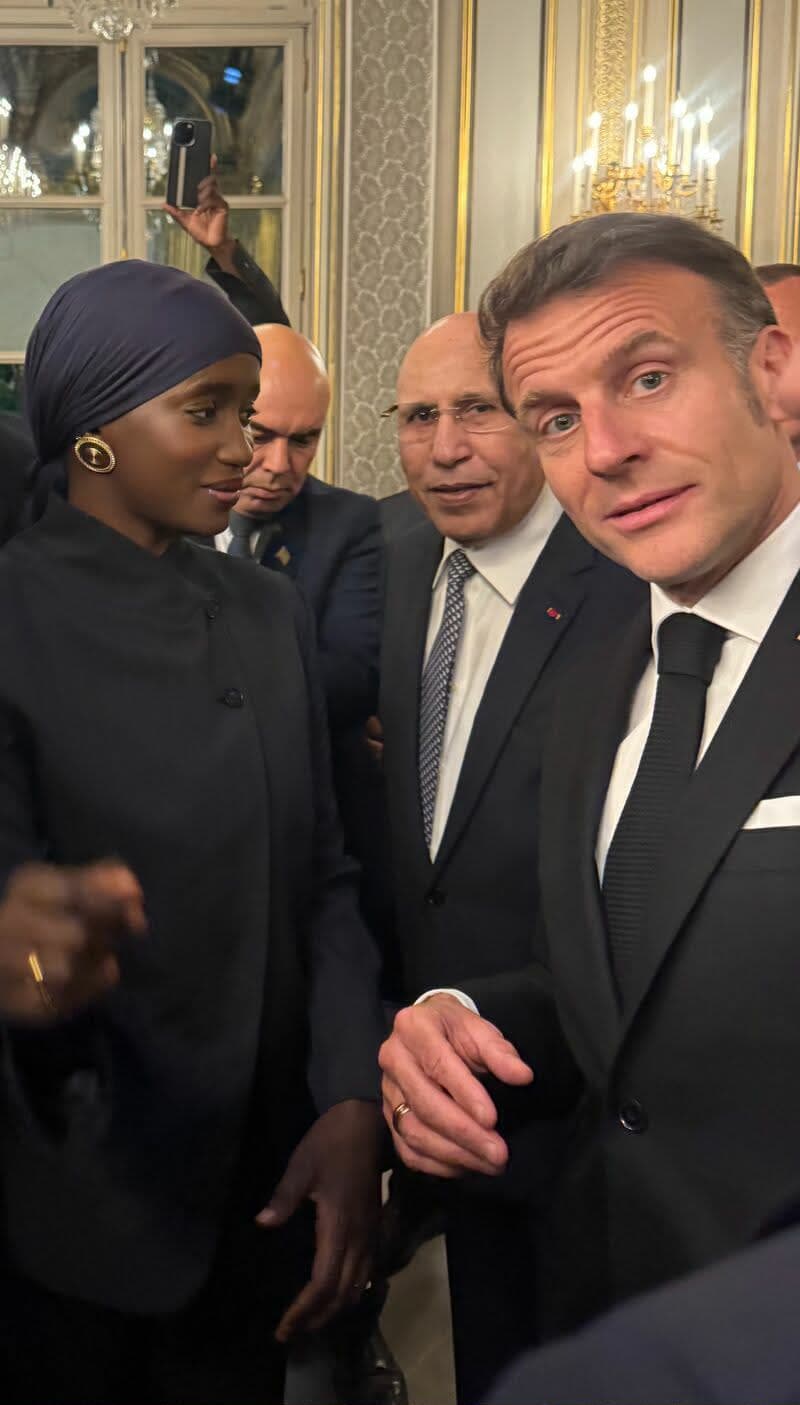 منتخبة فرنسية من أصول موريتانية تدون عن لقاء غزواني