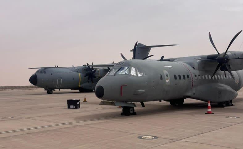 طائرات عسكرية  إسبانية تحط بموريتانيا